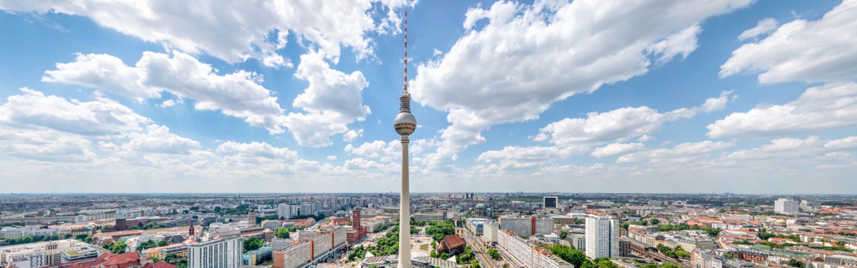 Berlin, Fernsehturm, Skyline, Himmel